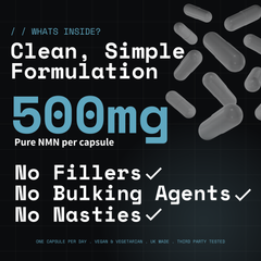 Pure NMN 500mg - High-Strength NMN Capsules
